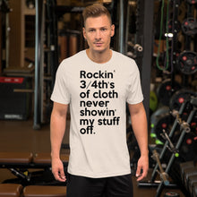 Load image into Gallery viewer, Method Man & Mary J Blige inspired "Rockin' 3/4th's Of Cloth Never Showin My Stuff Off" Unisex T-Shirt
