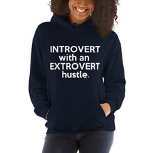 Load image into Gallery viewer, " Introvert with an Extrovert Hustle" Hooded Sweatshirt