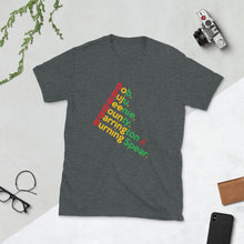 Load image into Gallery viewer, Bob, Buju, Beenie, Bounty, Barrington & Burning Spear (tilt) Short-Sleeve Unisex tee