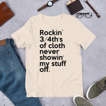 Load image into Gallery viewer, Method Man & Mary J Blige inspired "Rockin' 3/4th's Of Cloth Never Showin My Stuff Off" Unisex T-Shirt
