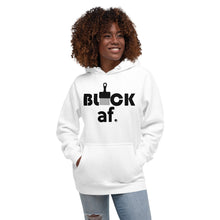 Load image into Gallery viewer, BLACK af Unisex Hoodie #BlackAF