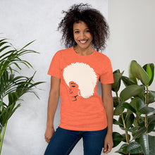 Load image into Gallery viewer, " Melanin Melanie " (red lippie / blonde afro) short-sleeve Unisex tee