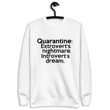 Load image into Gallery viewer, Quarantine (Introvert / Extrovert) Unisex Fleece Pullover