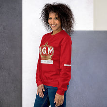 Load image into Gallery viewer, B.G.M (Black Girl Magic / gold crown) Unisex Sweatshirt