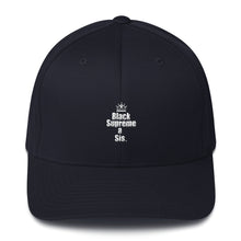 Load image into Gallery viewer, For the proud, ennobled black girl in you: &quot; BLACK SUPREME A SIS &quot; Structured Twill Cap