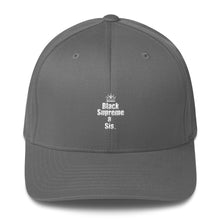 Load image into Gallery viewer, For the proud, ennobled black girl in you: " BLACK SUPREME A SIS " Structured Twill Cap