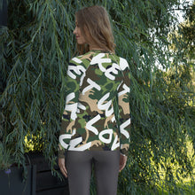 Load image into Gallery viewer, Make Love Not War™ Long Sleeve Fitted Women's Rash Guard Shirt