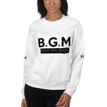 Load image into Gallery viewer, B.G.M Black Girl Magic (black band) Unisex Sweatshirt