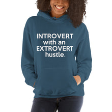 Load image into Gallery viewer, " Introvert with an Extrovert Hustle" Hooded Sweatshirt
