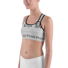 Load image into Gallery viewer, "Press Press Press Press Press" Cardi B inspired Sports bra