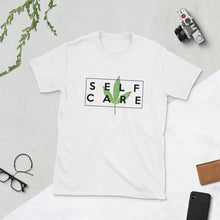 Load image into Gallery viewer, " Self Care " ( cannabis / black ) short-sleeve unisex tee