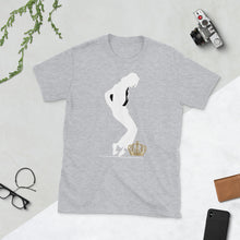 Load image into Gallery viewer, Michael Jackson White Silhouette Crown Down short-sleeve unisex tee