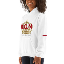 Load image into Gallery viewer, B.G.M (Black Girl Magic / gold crown) Unisex Hoodie