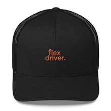 Load image into Gallery viewer, Amazon Flex Driver Doordash Door Dash Dashers Dasher Post Mates Postmates Shipt Shipped Grubhub Grub Hub UberEats Uber Eats Deliv Black Baseball Cap trucker cap 3D Embroidered Logo