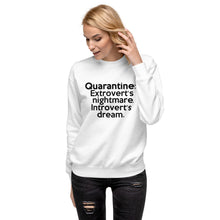 Load image into Gallery viewer, Quarantine (Introvert / Extrovert) Unisex Fleece Pullover