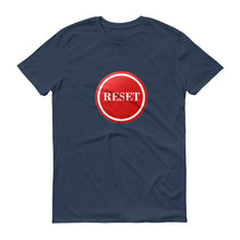 Load image into Gallery viewer, Reset Button (white) Anvil 980 unisex short-sleeve t-shirt