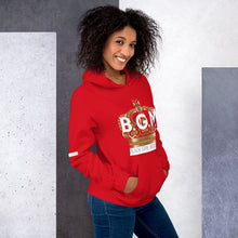 Load image into Gallery viewer, B.G.M (Black Girl Magic / gold crown) Unisex Hoodie