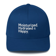 Load image into Gallery viewer, " Moisturized, Hydrated & Happy " structured twill cap
