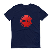 Load image into Gallery viewer, Reset Button (transparent) short-sleeve t-shirt