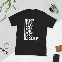 Load image into Gallery viewer, IDGAF short-sleeve unisex tee