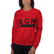 Load image into Gallery viewer, B.G.M Black Girl Magic (black band) Unisex Sweatshirt