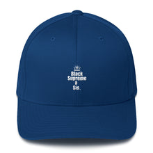 Load image into Gallery viewer, For the proud, ennobled black girl in you: " BLACK SUPREME A SIS " Structured Twill Cap