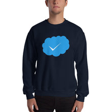 Load image into Gallery viewer, Social Media Inspired Sweatshirt - The perfect way to validate and verify yourself..." BLUE CHECK "
