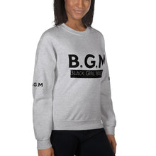 Load image into Gallery viewer, B.G.M Black Girl Magic (black band) Unisex Sweatshirt
