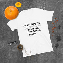 Load image into Gallery viewer, "Protecting My Peace, Purpose, Pockets and Plans" (black letter) Short-Sleeve Unisex T-Shirt