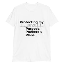 Load image into Gallery viewer, "Protecting My Peace, Purpose, Pockets and Plans" (black letter) Short-Sleeve Unisex T-Shirt