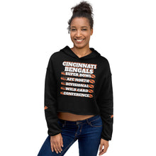 Load image into Gallery viewer, CINCINNATI BENGALS Championship Crop Hoodie