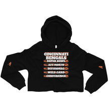 Load image into Gallery viewer, CINCINNATI BENGALS Championship Crop Hoodie