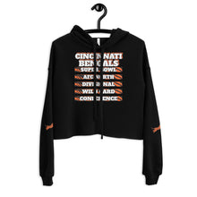 Load image into Gallery viewer, CINCINNATI BENGALS Championship Crop Hoodie