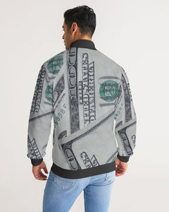 Men's Stripe-Sleeve Money Track Jacket