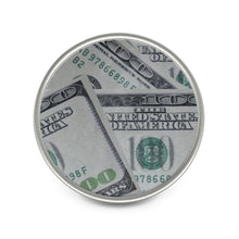 Load image into Gallery viewer, &quot; &#39;Benjamins&#39; Button&quot; Metal Money Pin