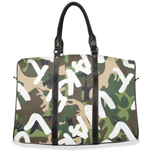 Load image into Gallery viewer, &quot; Make Love Not War &quot; PEA - travel / hand / carry on bag (w/removable shoulder strap)