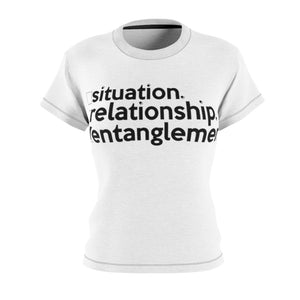 Red Table Talk / Jada Pinkett Smith inspired Entanglement (black stitch) Tshirt