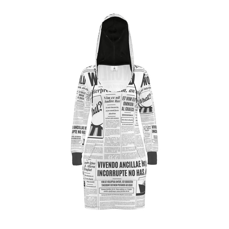 News & Media Hoodie Dress