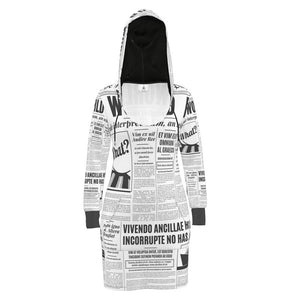 News & Media Hoodie Dress