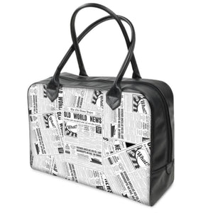 News & Media Leather Bag