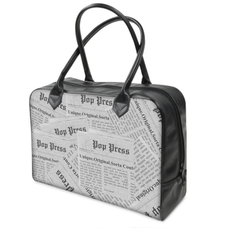 Pop Culture Press News & Media Leather Bag (Large)