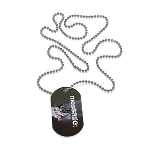 mesSAGE Dog Tag Style Necklace