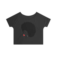 Load image into Gallery viewer, *discount special* &quot; Melanin Melanie &quot; (black fro / red lippie )  Women&#39;s Slouchy top