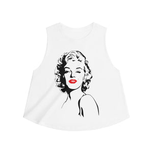 " Marilyn Monroe " (red lippie) Women's Crop top