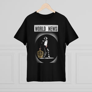World News MICHAEL JACKSON Unisex Deluxe T-shirt (w/crown)
