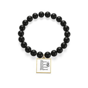 The Weapons That Formed (praying hands) ...sacred reminder everyday Matte Onyx Bracelet