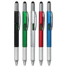6-Purpose Pen (ink pen, stylus pen, ruler, leveler, Phillips screwdriver, flat head screwdriver)