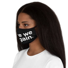Load image into Gallery viewer, &quot;Here We Go Again&quot; Fitted Polyester Face Mask (white letter)