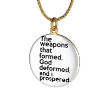 Load image into Gallery viewer, The Weapons That Formed ...sacred reminder Single Loop Necklace