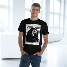 Load image into Gallery viewer, World News BOB MARLEY Unisex Deluxe T-shirt (full face on black)